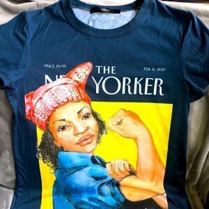 𝅺nwot Womens Large Mod Thread Graphic TShirt